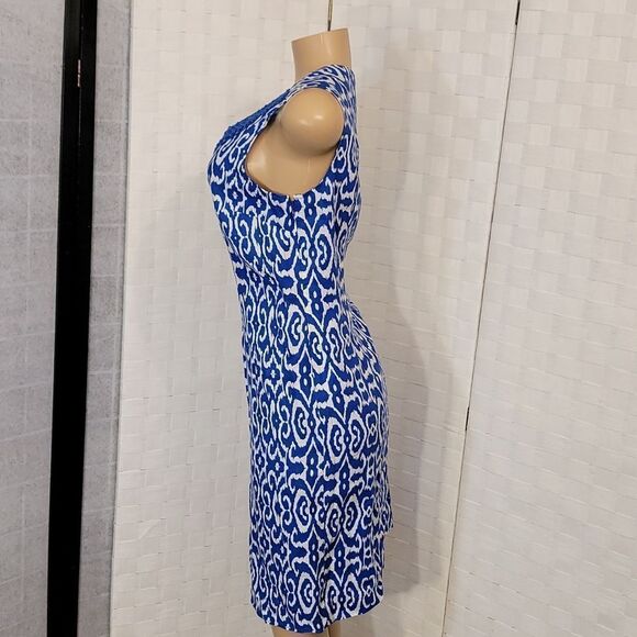 BRAND NEW KIM ROGERS SLEEVELESS LINEN INVISIBLE ZIP CLOSURE DRESS - Picture 8 of 16